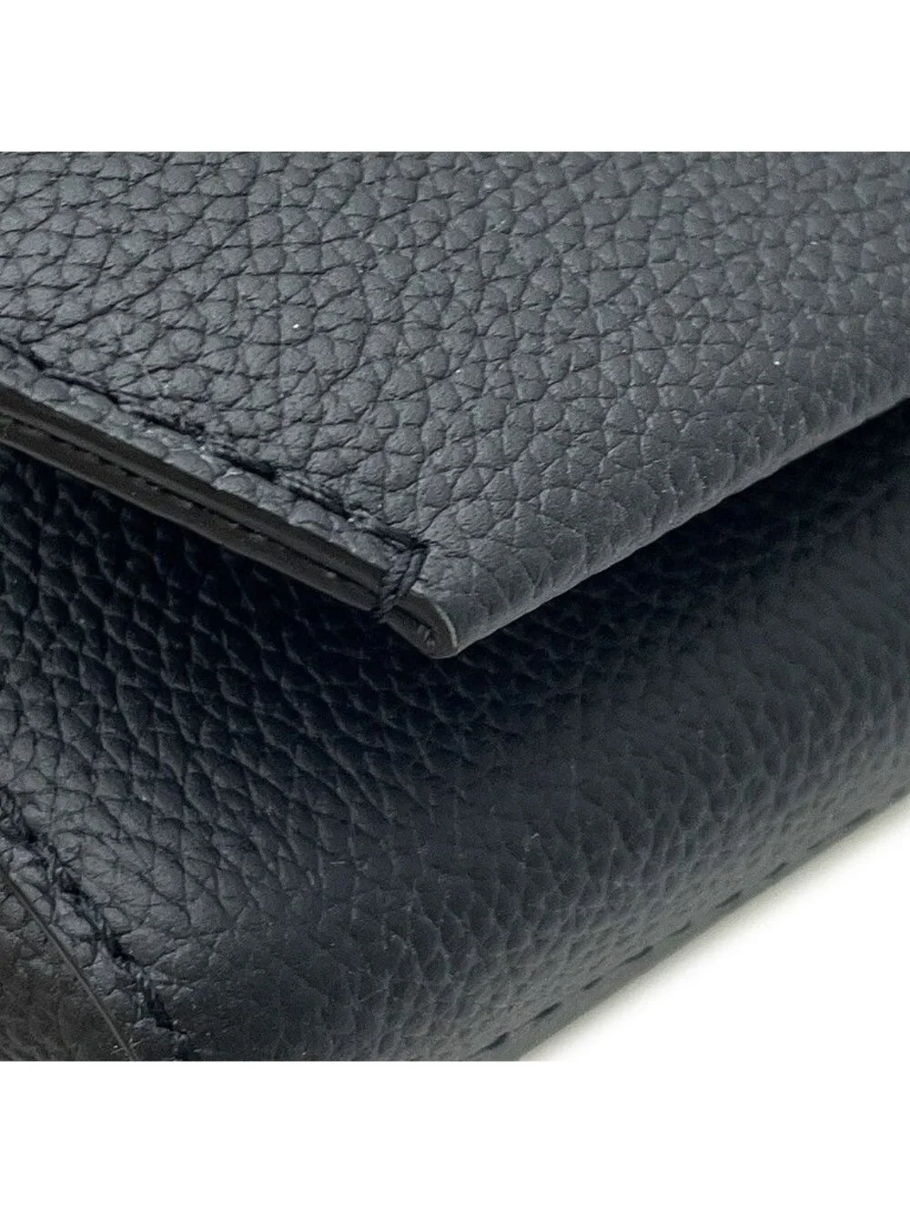 Louis Vuitton Shoulder Bag Gray Leather Takeoff Messenger Black